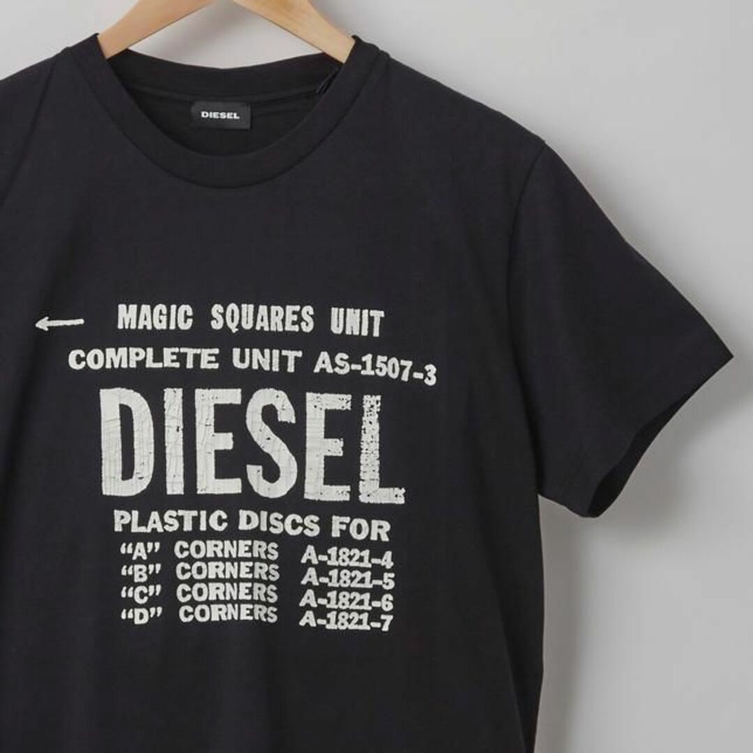 DIESEL(ディーゼル)のM/新品 DIESEL ディーゼル ロゴ Tシャツ カットソー ブラック メンズのトップス(Tシャツ/カットソー(半袖/袖なし))の商品写真