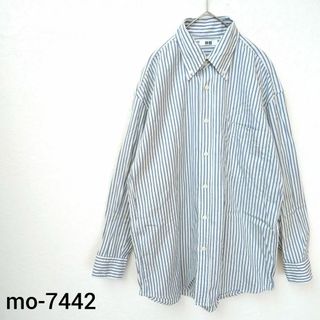 ユニクロ(UNIQLO)の【ユニクロ】ボタンダウンシャツ ロングシャツ ストライプ カジュアル 7442(シャツ)