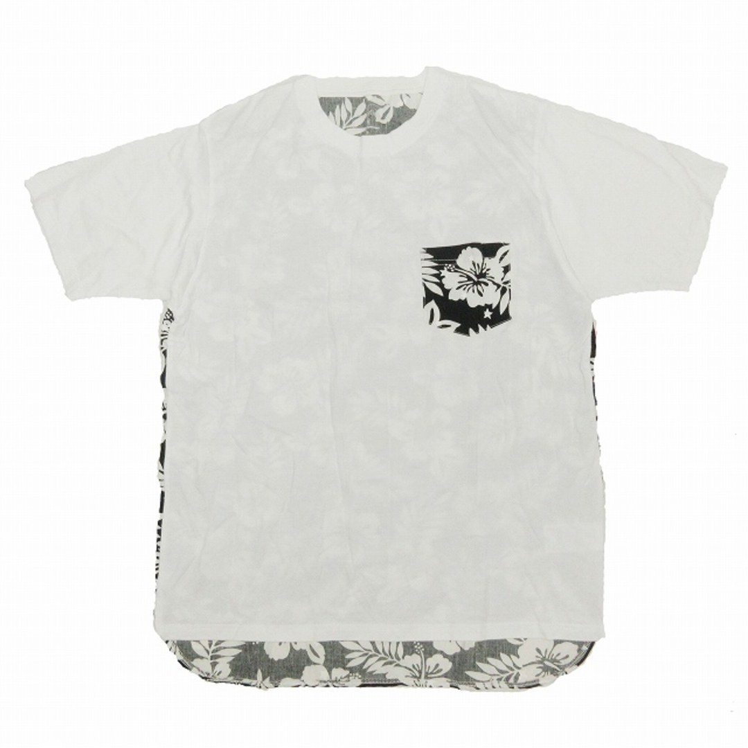 uniform experiment(ユニフォームエクスペリメント)の美品 17SS ユニフォームエクスペリメント 切替 花柄 Tシャツ 半袖 2 メンズのトップス(Tシャツ/カットソー(半袖/袖なし))の商品写真