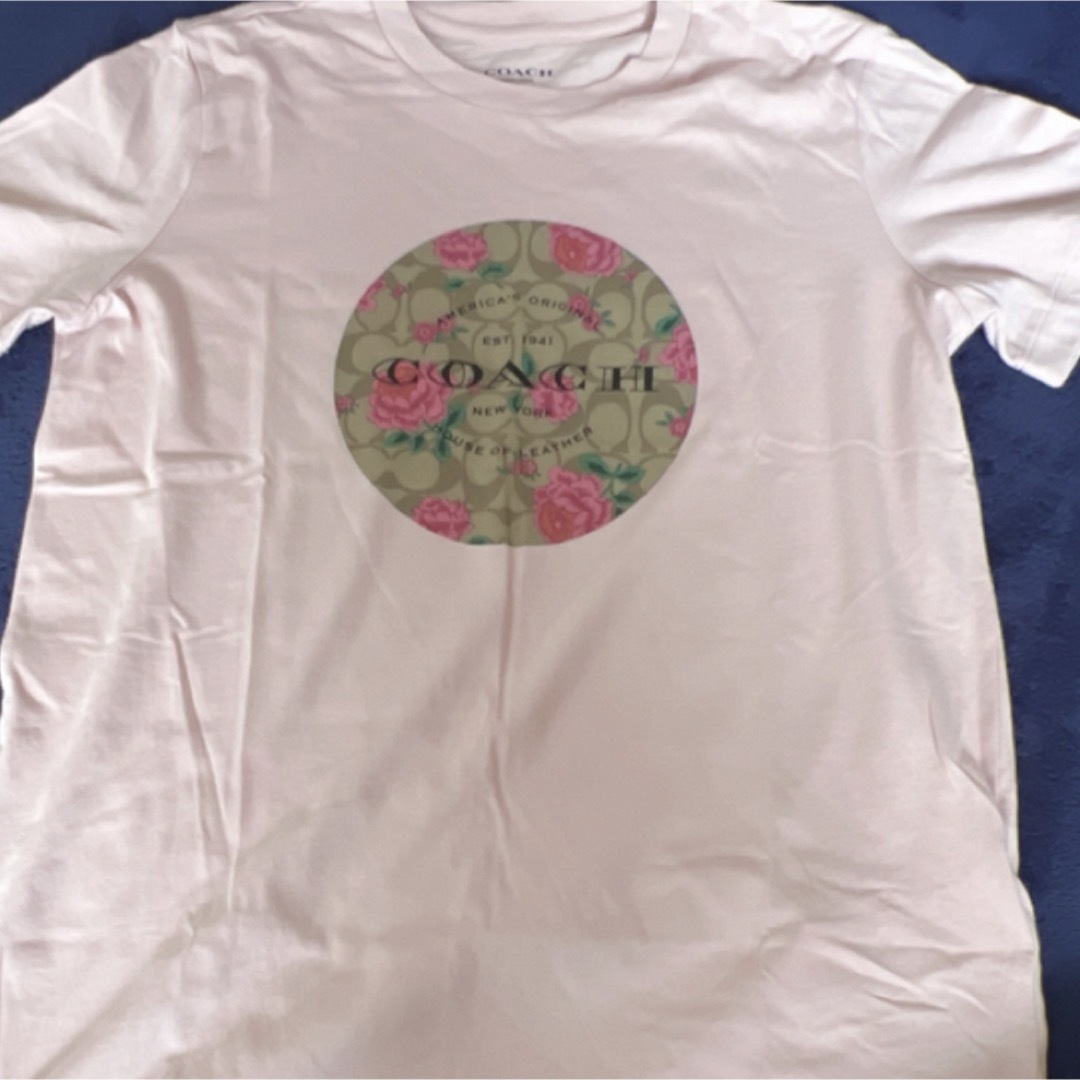 COACH 花柄プリント Tシャツ