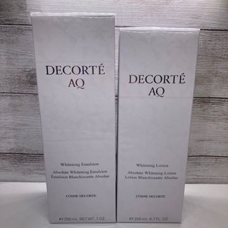 コスメデコルテ(COSME DECORTE)のコスメデコルテ AQ ホワイトニング  乳液&化粧水　200ml(乳液/ミルク)