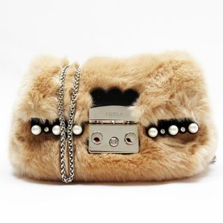 フルラ(Furla)のフルラ Furla 斜め掛けショルダーバッグ ファー ライトブラウン レディース 送料無料【中古】 t18948g(ショルダーバッグ)