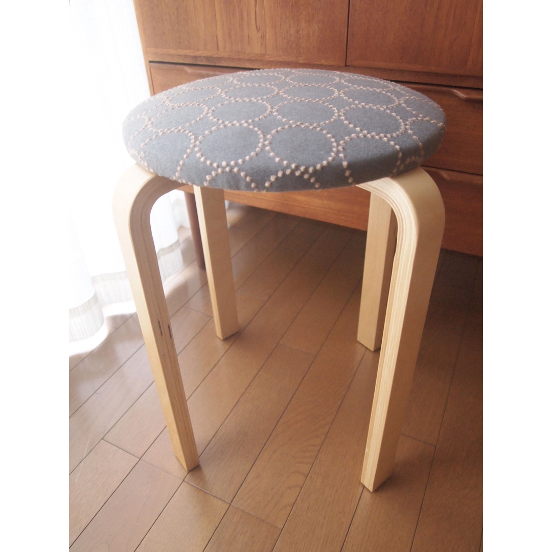 まるさん専用 ミナペルホネン ハンドメイド スツール タンバリン まるさん専用 ミナペルホネン ハンドメイド スツール タンバリン