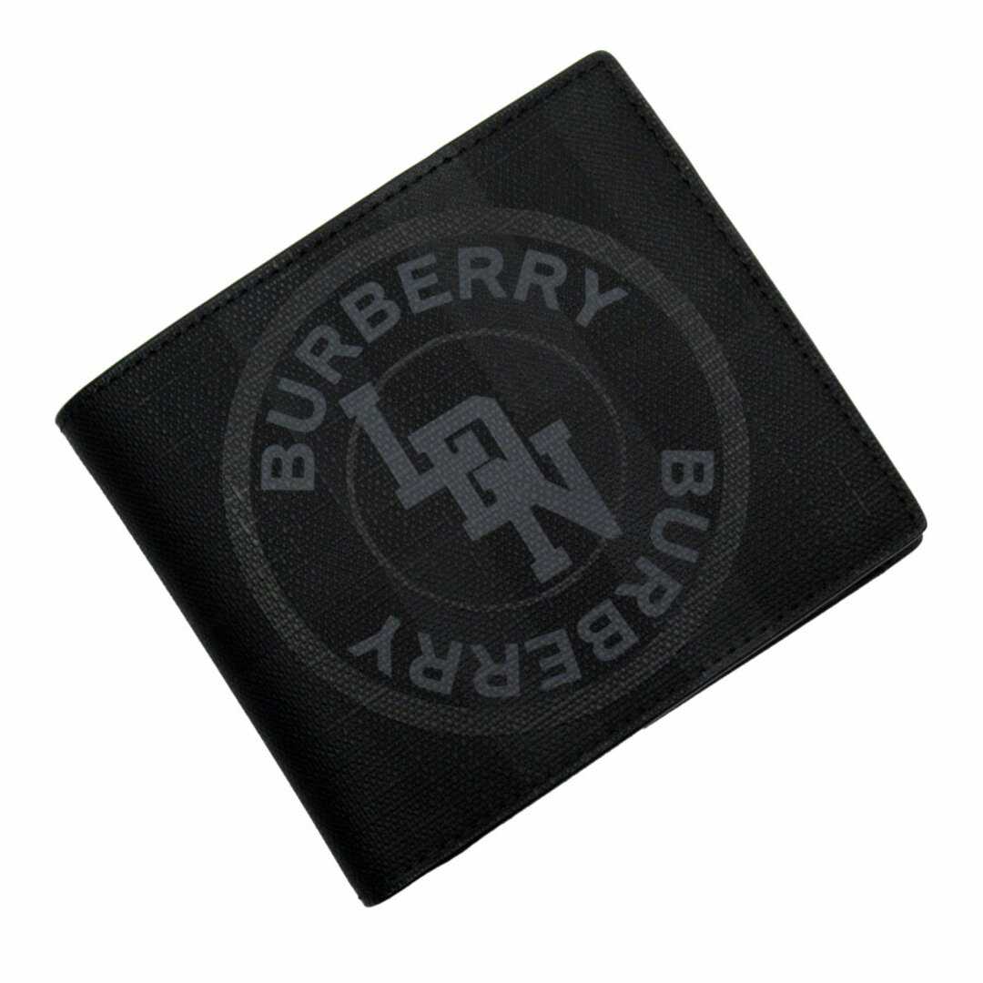 BURBERRY(バーバリー)のバーバリー BURBERRY 二つ折り財布 レザー ブラック メンズ 送料無料【中古】 t18956i メンズのファッション小物(折り財布)の商品写真