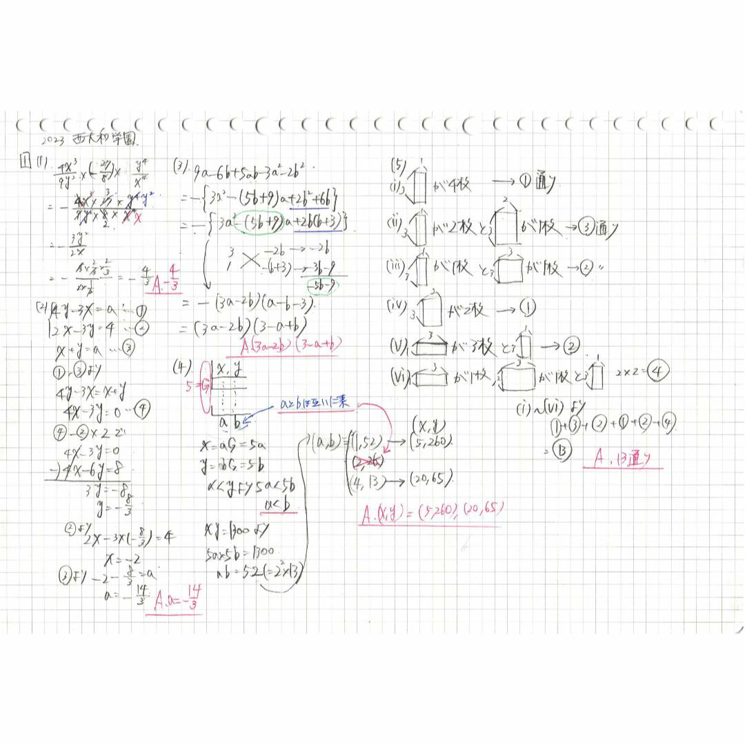 塾講師オリジナル 今だけ4割引 入試数学解説 全問動画付 最難関高