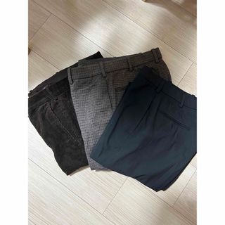 ユニクロ(UNIQLO)のユニクロ アンクルパンツ 3本セット(スラックス)