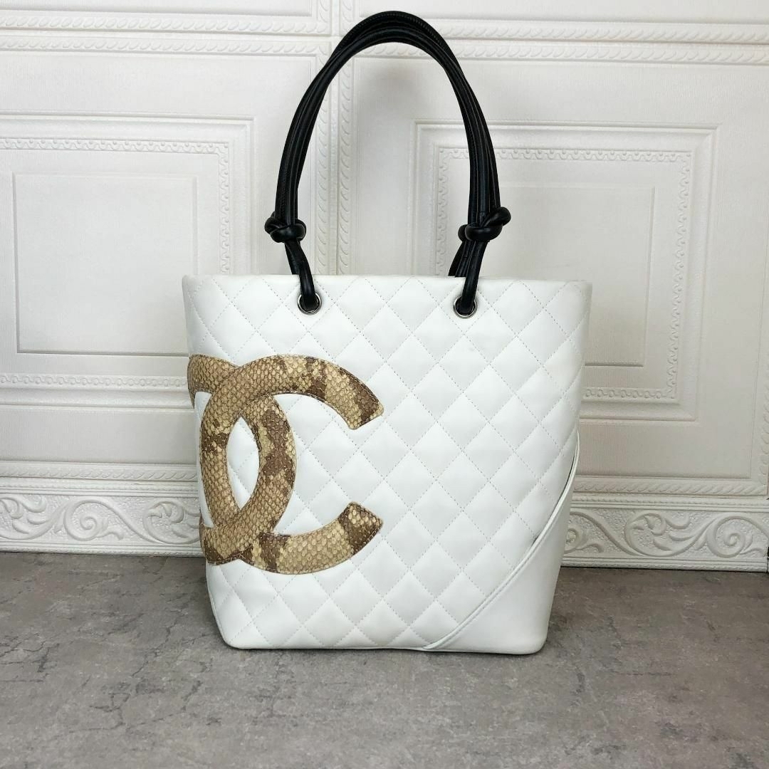 シャネル CHANEL カンボンミディアムトート トートバッグ レディ