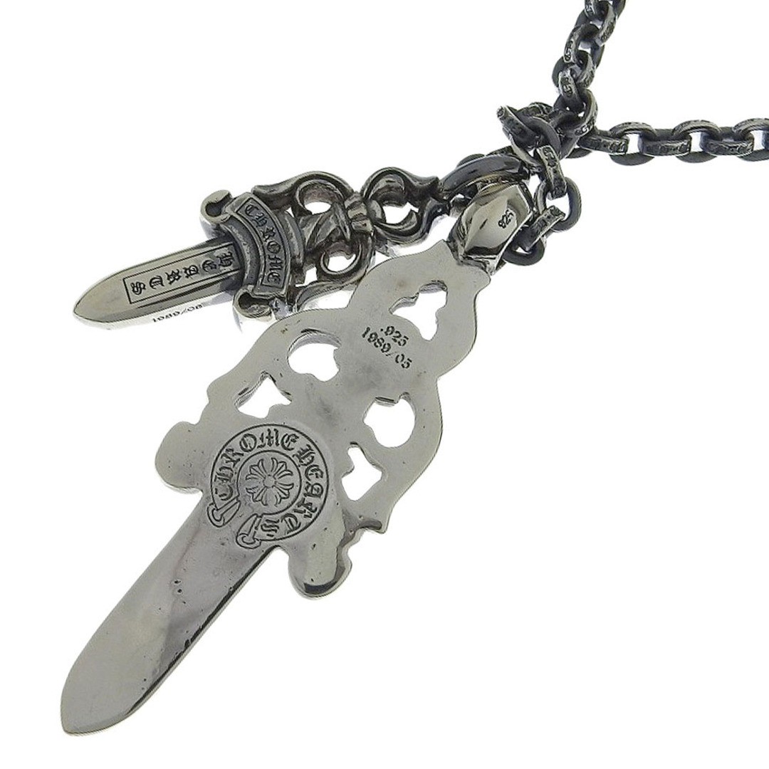 【CHROME HEARTS】クロムハーツ ラージタガー/ダブルタガー ペーパーチェーン シルバー925 ユニセックス ネックレス