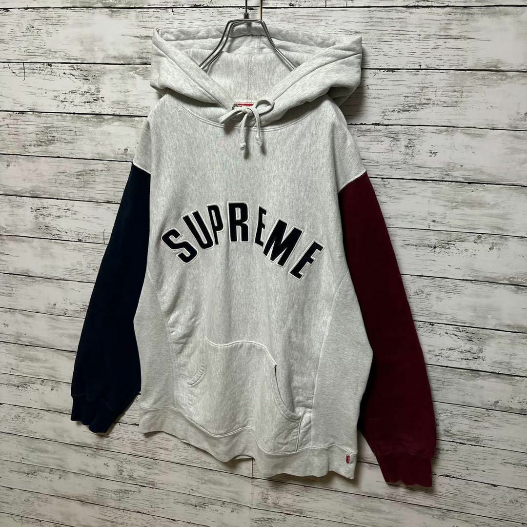 希少XL supreme arc logo hooded sweat shirt