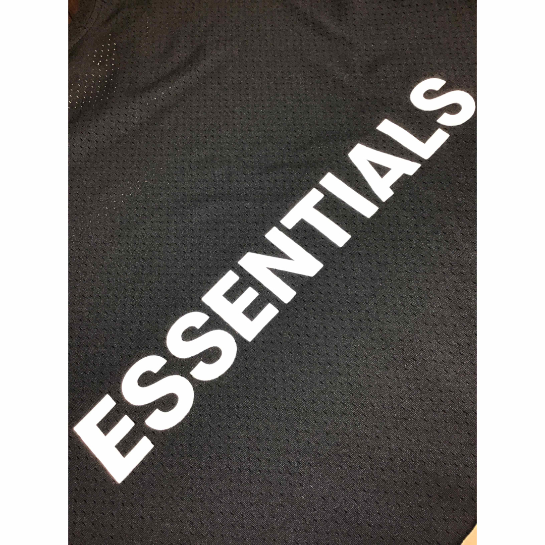 FEAR OF GOD/ESSENTIALS メッシュTシャツ ロゴプリント