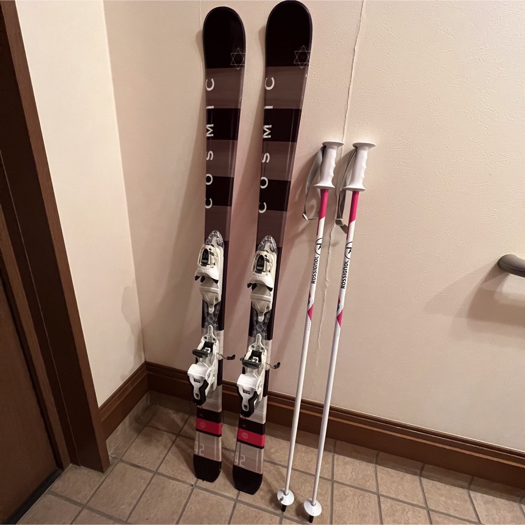 ロシニョール ROSSIGNOL カービングスキー\u0026ブーツ、ストック 3点セット