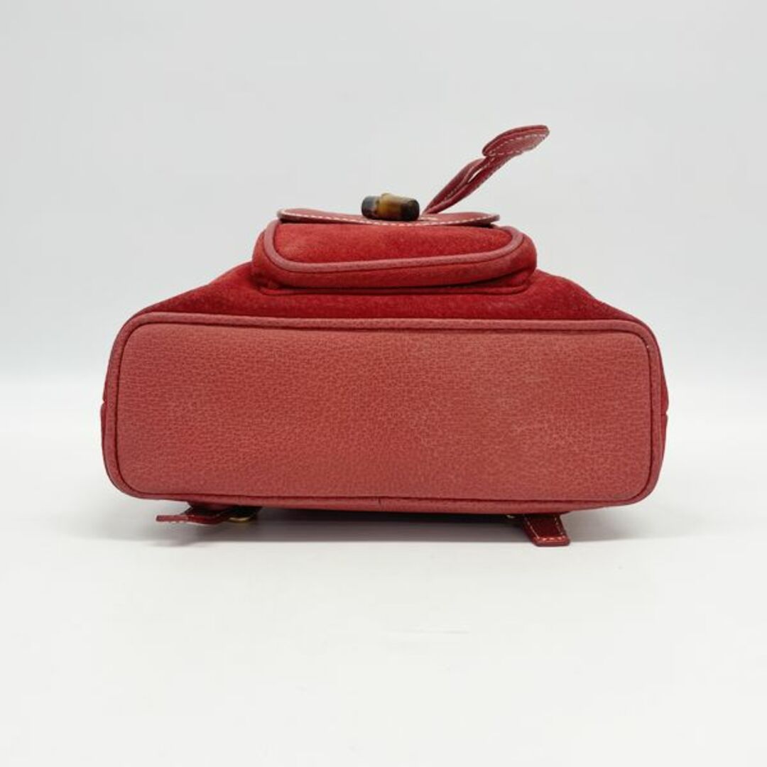 Gucci(グッチ)のGUCCI バンブー ミニ 003.2852.0030 ヴィンテージ リュック・デイパック スエード レディースのバッグ(リュック/バックパック)の商品写真