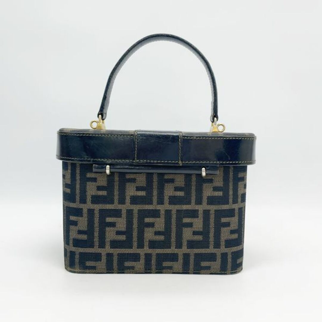FENDI ズッカ バニティ トップハンドル ヴィンテージ ハンドバッグ