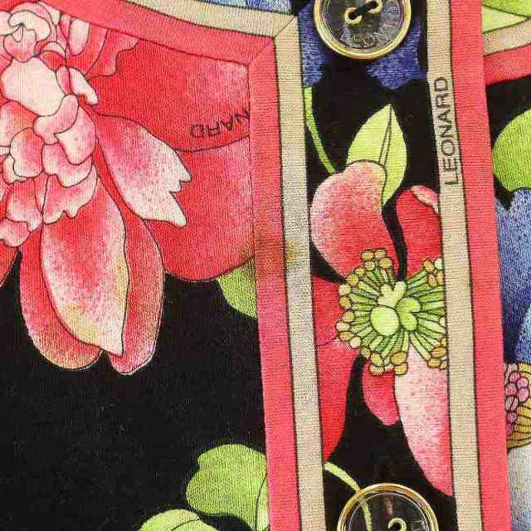 LEONARD レオナール 花柄 ノーカラージャケット