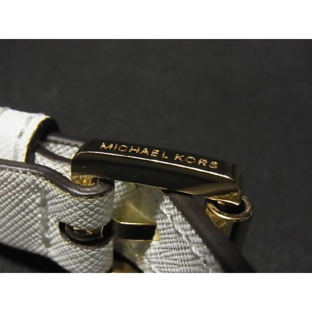 ■新品■未使用■ MICHAEL KORS マイケルコース レザー ゴールド金具 バッグ用 ショルダーストラップ レディース ホワイト系 R6120Wk