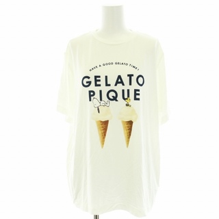 ジェラートピケ(gelato pique)のジェラートピケ × PEANUTS 23SS スヌーピー ワンポイントTシャツ(Tシャツ(半袖/袖なし))