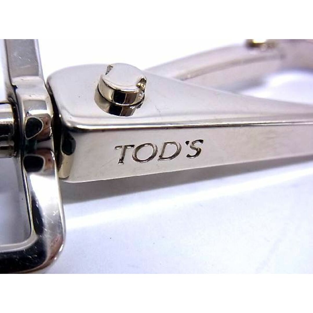 ■美品■ TODS トッズ キャンバス シルバー金具 バッグ用 ショルダーストラップ メンズ レディース ネイビー系 BC9054yk 3