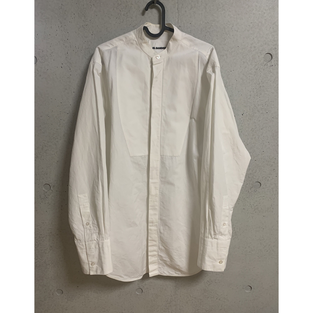 jil sander 20ss ノーカラー オーバーサイズシャツ ジルサンダー