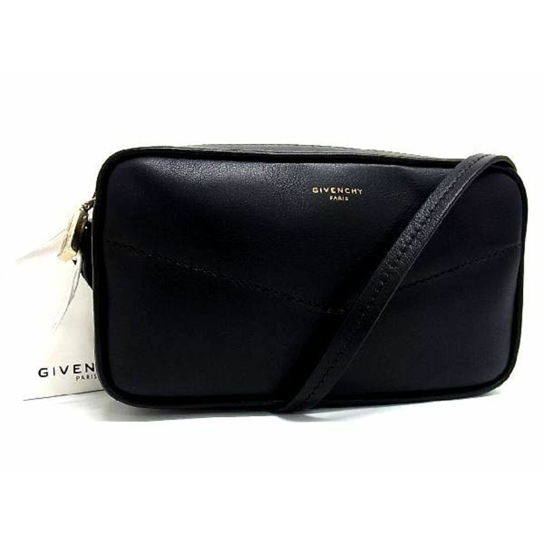 ■新品■未使用■  GIVENCHY ジバンシィ レザー クロスボディ ショルダーバッグ ポシェット レディース メンズ ブラック系 AL6534