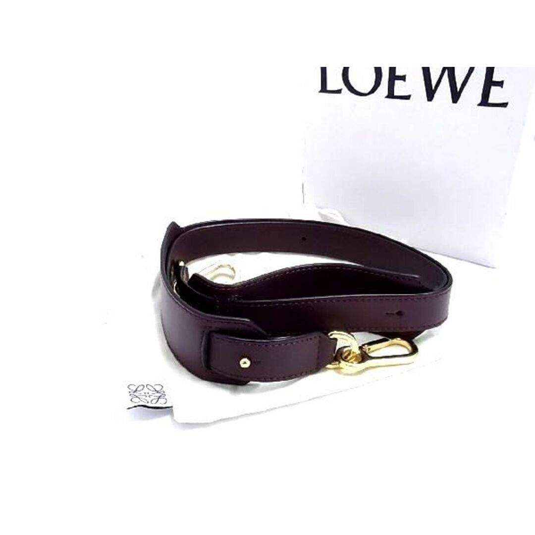 ■新品■未使用■ LOEWE ロエベ レザー ゴールド金具 バッグ用 ショルダーストラップ 肩掛け レディース ブラウン系 CA5066WO