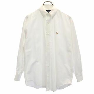 ラルフローレン(Ralph Lauren)のラルフローレン オックスフォード 長袖 ボタンダウンシャツ 11 ホワイト RALPH LAUREN The Big Oxford レディース 【中古】  【230809】(シャツ/ブラウス(半袖/袖なし))
