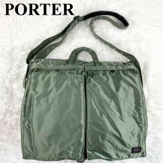 美品✨porter タンカー セージ ショルダー ボディバッグ