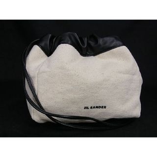 JIL SANDER ジルサンダー 巾着 肩掛け ブラック レザー /レザー M42226 ショルダーバッグ 肩掛け 巾着 レディース 306995