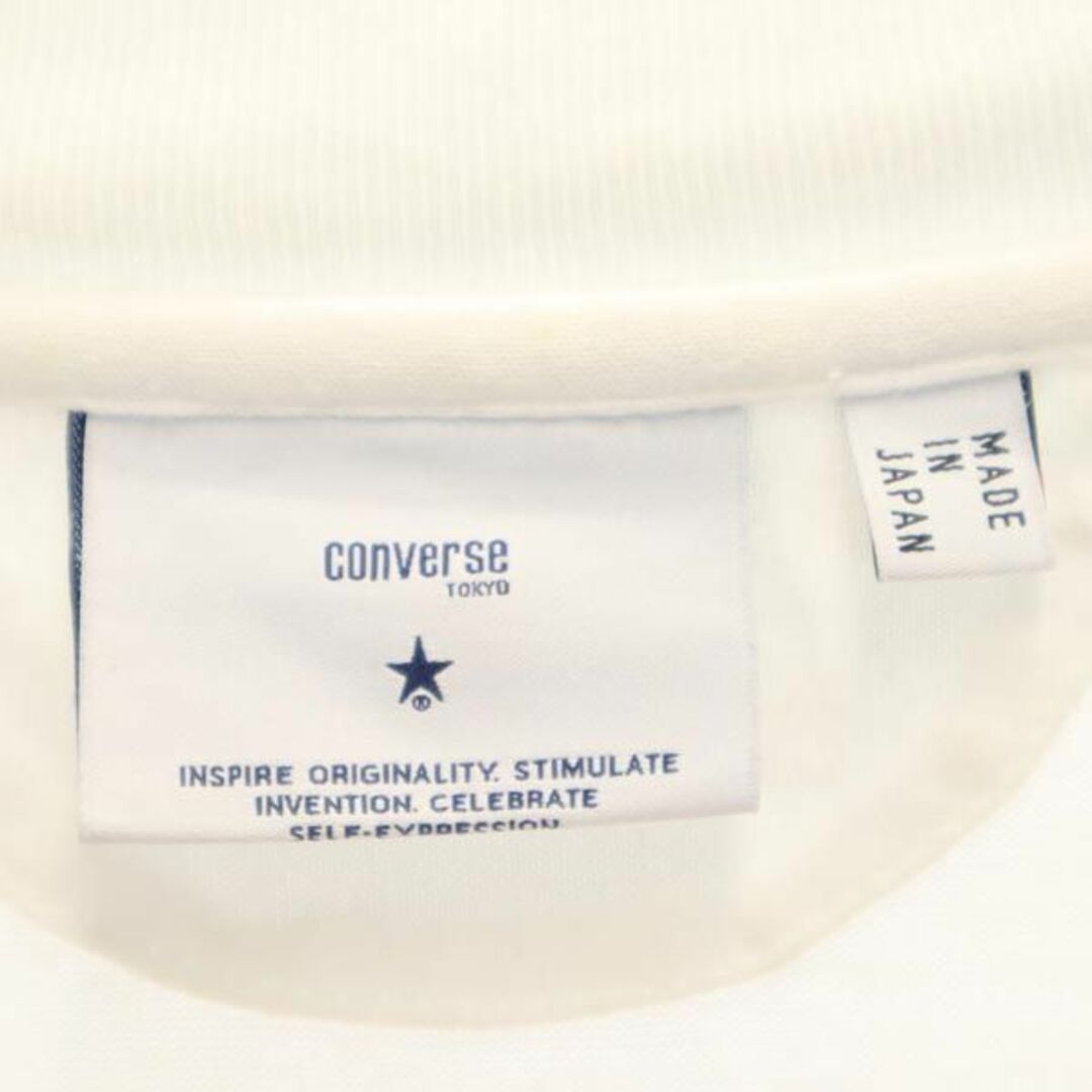 CONVERSE(コンバース)のコンバース 日本製 半袖 Tシャツ 3 ホワイト系 CONVERSE ロゴ メンズ 【中古】  【230809】 メール便可 メンズのトップス(Tシャツ/カットソー(半袖/袖なし))の商品写真