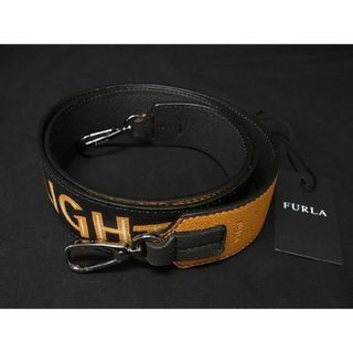 フルラ(Furla)の■新品■未使用■ FURLA フルラ レザー バッグ用 ショルダーストラップ 肩掛け メンズ レディース ブラック系×マルチカラー BB6844sZ(その他)