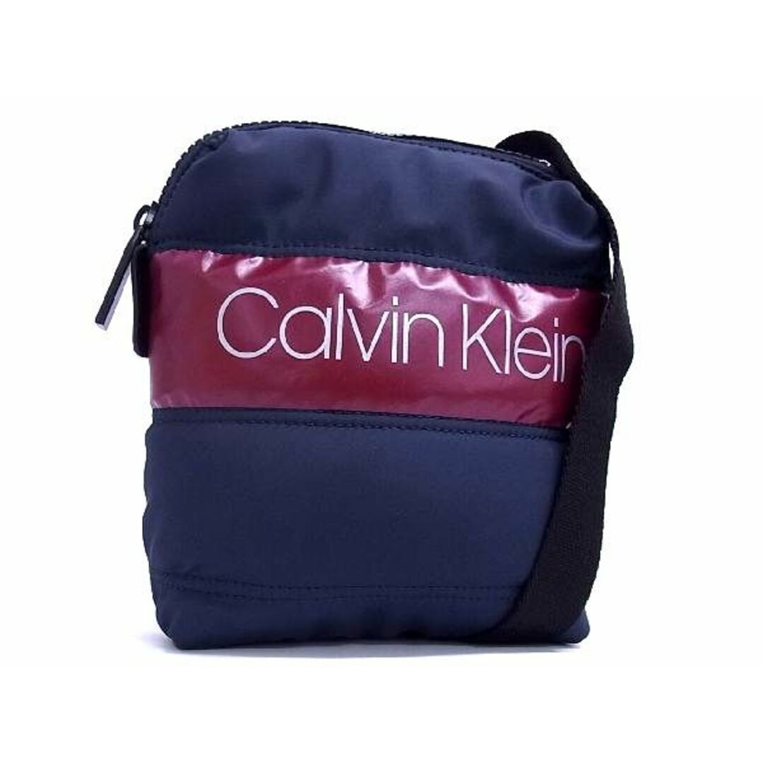 ■新品■未使用■ Calvin Klein カルバンクライン ポリエステル×ポリウレタン ショルダーバッグ クロスボディ ネイビー系 BE1232