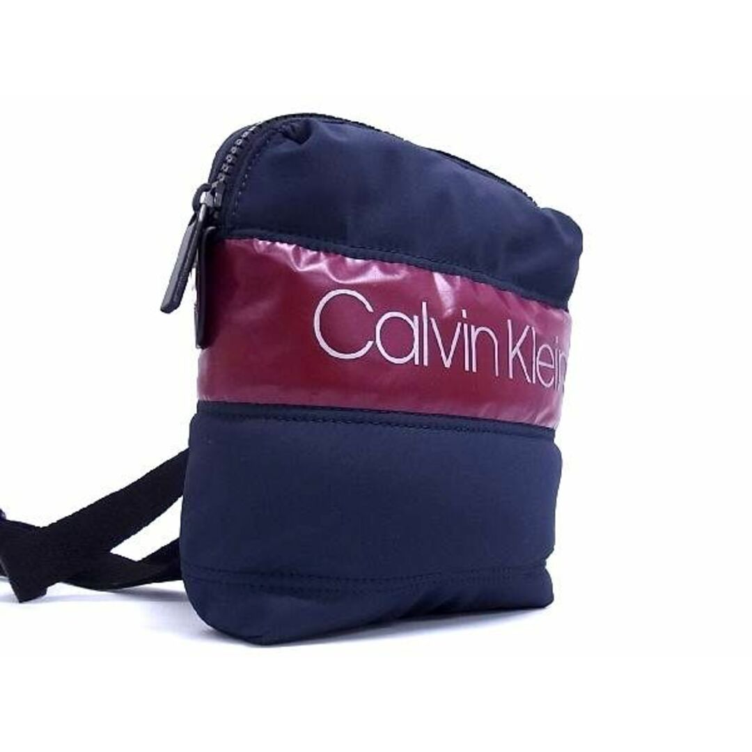 ■新品■未使用■ Calvin Klein カルバンクライン ポリエステル×ポリウレタン ショルダーバッグ クロスボディ ネイビー系 BE1232