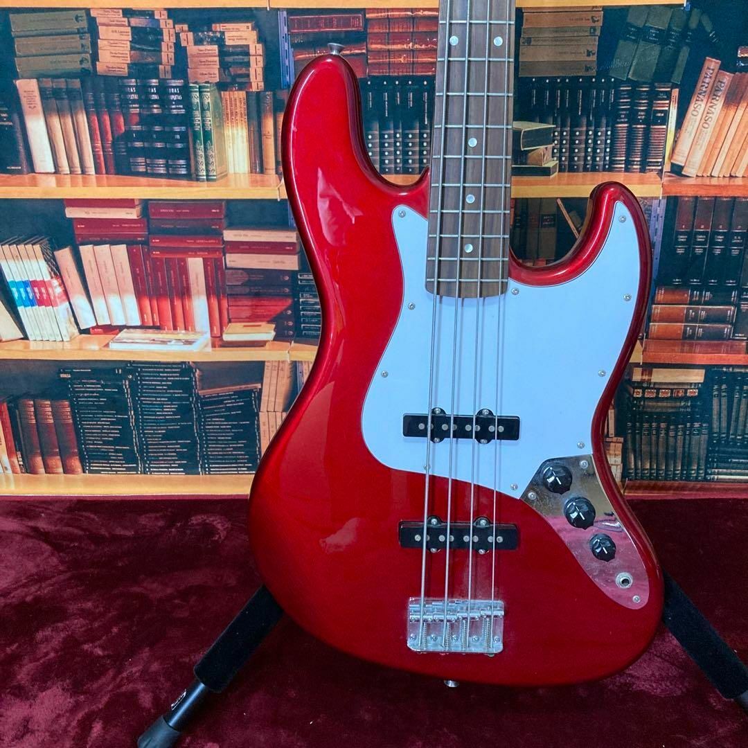 【6049】 Squier ジャズベース スワワイア RED jazzbass