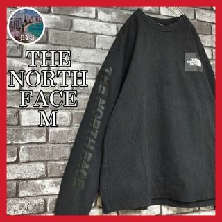 ザノースフェイス(THE NORTH FACE)のザノースフェイスNORTHFACE黒スリーブロゴプルオーバースウェットトレーナー(スウェット)