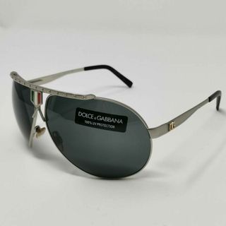 DOLCE&GABBANA ドルチェアンドガッバーナ   サングラス DG2257 1277 6G メタル プラスチック  ガンメタルシルバー マットブラック  ティアドロップ 2021年モデル 60□13 150【本物保証】