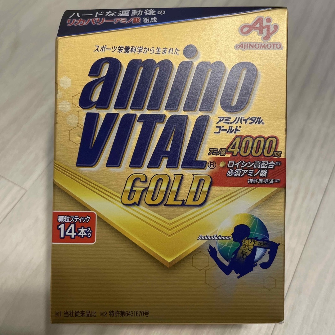 味の素(アジノモト)の味の素 AJINOMOTO アミノバイタルGOLD アミノバイタルゴールド14本 スポーツ/アウトドアのトレーニング/エクササイズ(トレーニング用品)の商品写真