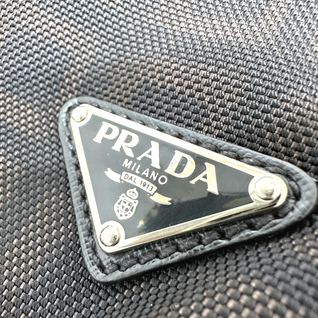 PRADA(プラダ)のプラダ PRADA VA0877 トライアングルロゴ カバン トートバッグ PVC/レザー ブラック メンズのバッグ(ビジネスバッグ)の商品写真