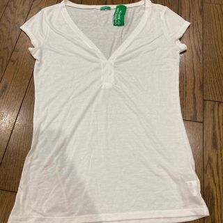 ユナイテッドカラーズオブベネトン(UNITED COLORS OF BENETTON.)の新品！ベネトン！白T(Tシャツ(半袖/袖なし))