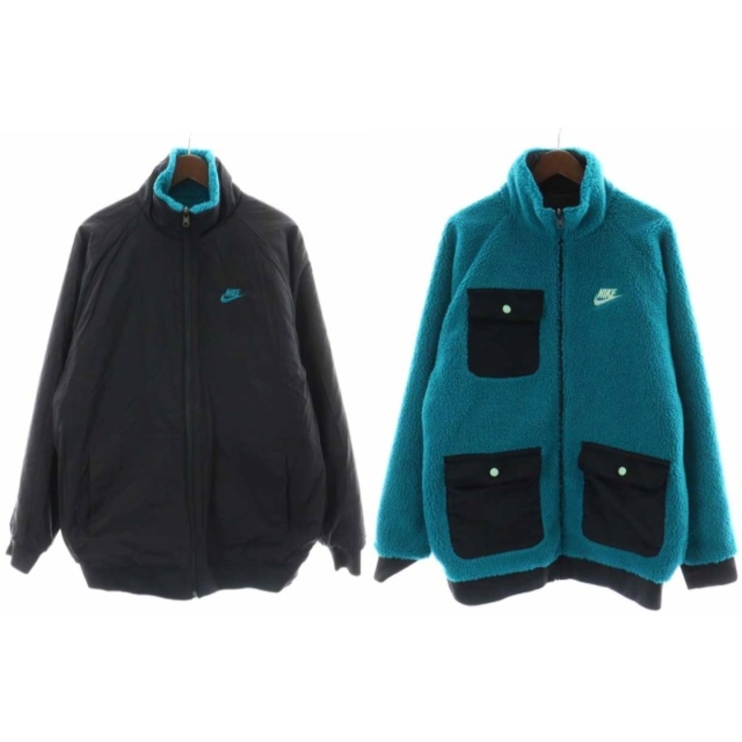 NIKE - NIKE NSW SHERPA FULLZIP JACKET XXL 青 黒の通販 by ベクトル