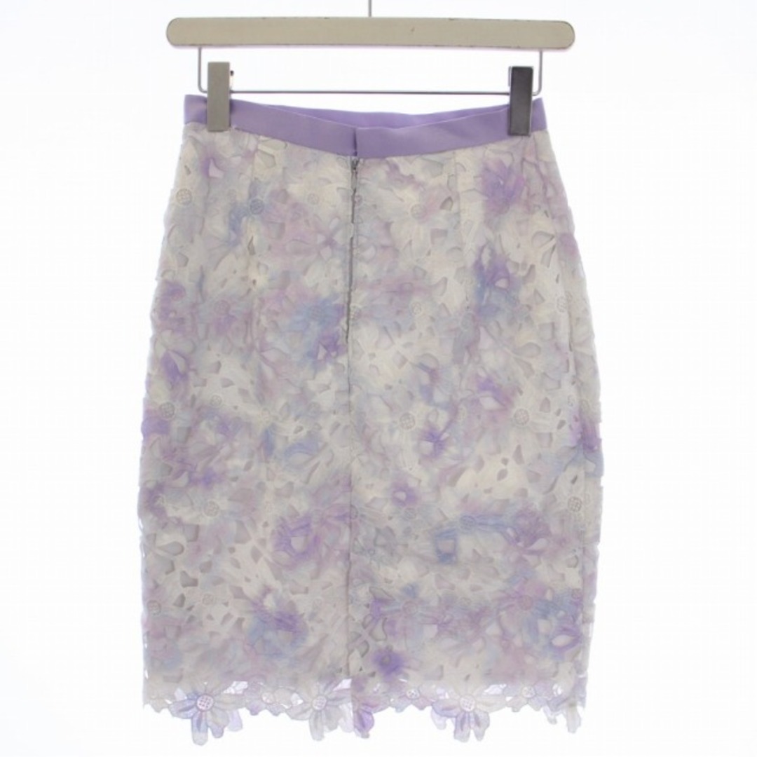 JUSGLITTY ♡  紫陽花色 ♡レースプリントタイトスカート