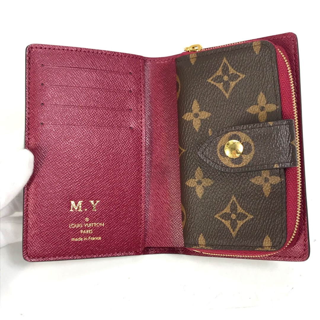 LOUIS VUITTON(ルイヴィトン)のルイヴィトン LOUIS VUITTON ポルトフォイユ ジュリエット M69433 モノグラム ウォレットケース 2つ折り財布 モノグラムキャンバス ブラウン×ワインレッド レディースのファッション小物(財布)の商品写真