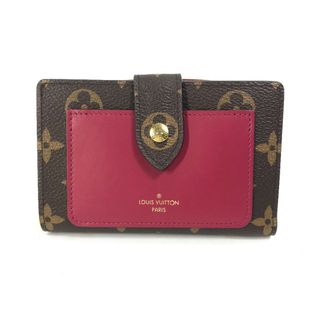 ルイヴィトン(LOUIS VUITTON)のルイヴィトン LOUIS VUITTON ポルトフォイユ ジュリエット M69433 モノグラム ウォレットケース 2つ折り財布 モノグラムキャンバス ブラウン×ワインレッド(財布)