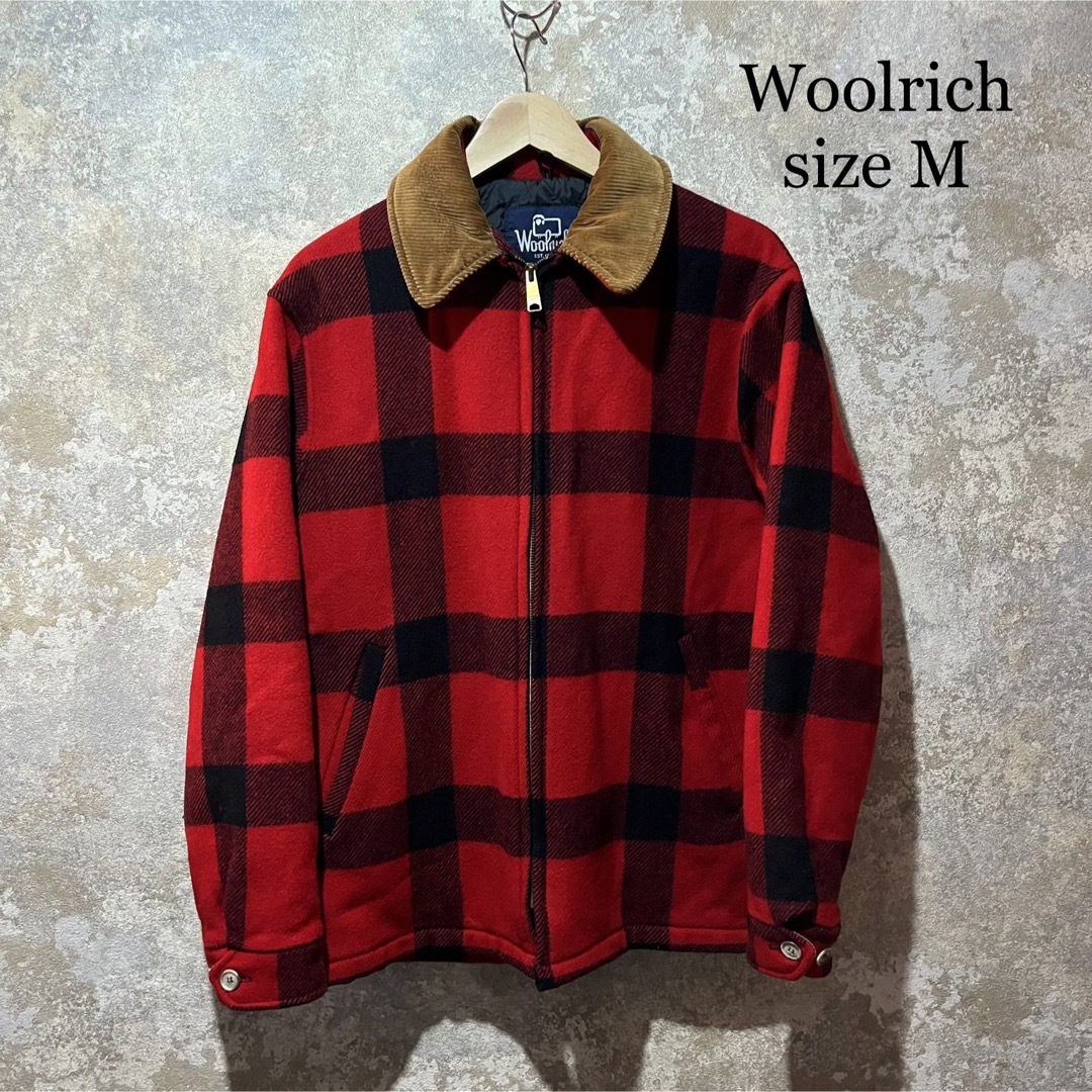 Woolrich ウールリッチ バッファローチェックジャケット 襟コーデュロイ | フリマアプリ ラクマ