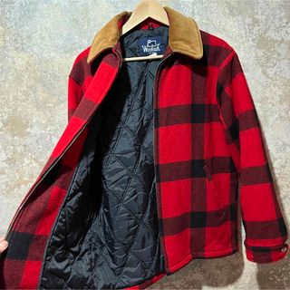 Woolrich ウールリッチ バッファローチェックジャケット 襟 ...