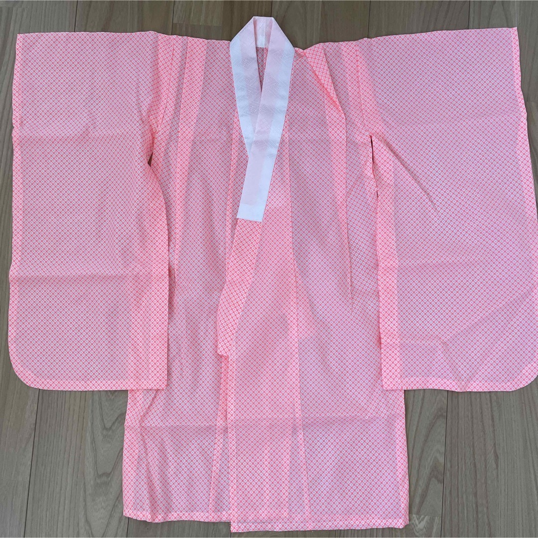 七五三3歳2回着用のみ!正絹被布6点セット+足袋(オマケ)