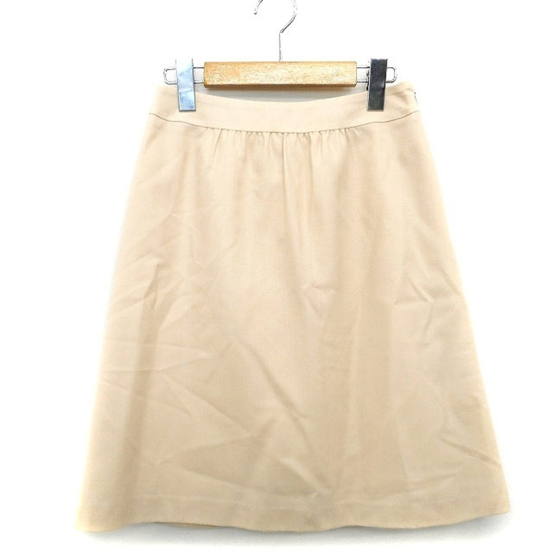 ef-de(エフデ)のエフデ ef-de フレア スカート 膝丈 バックリボン 無地 シンプル ウール レディースのスカート(ひざ丈スカート)の商品写真