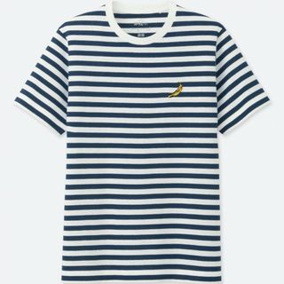 ユニクロ(UNIQLO)のユニクロUT アンディウォーホールボーダーTシャツMバナナ(Tシャツ/カットソー(半袖/袖なし))