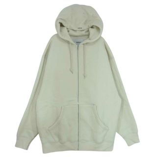 ダブルタップス(W)taps)のWTAPS ダブルタップス 21AW 212ATDT-CSM06 ZIP HOODED COTTON OFF WHITE ジップフーディ スウェット パーカー オフホワイト系 03【美品】【中古】(パーカー)