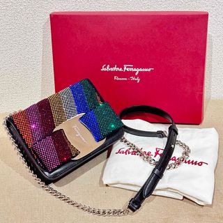 サルヴァトーレフェラガモ(Salvatore Ferragamo)の限定Salvatore Ferragamoスワロフスキーヴァラチェーンバッグ(ショルダーバッグ)