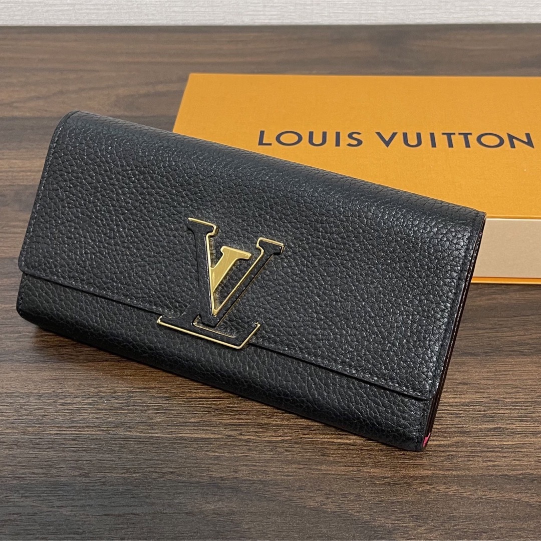 LOUIS VUITTON(ルイヴィトン)の【美品】ルイヴィトン ポルトフォイユ・カプシーヌ レディースのファッション小物(財布)の商品写真