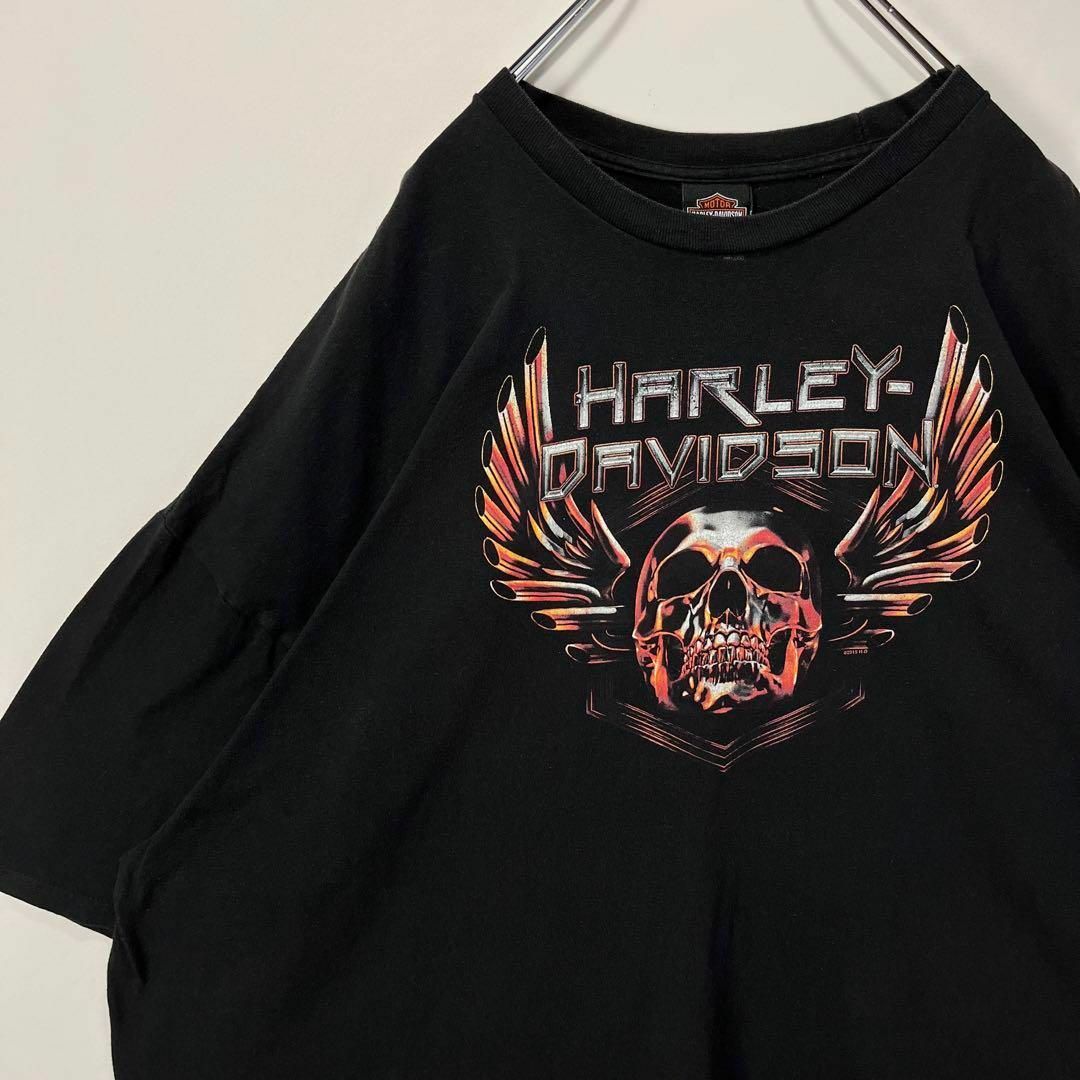 ハーレーダビッドソン　ビッグロゴ　Tシャツ　　ブラック　5XLサイズ
